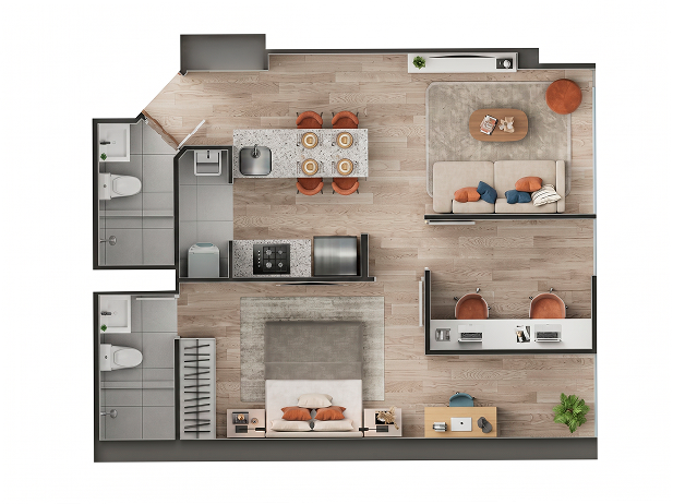 Plano del departamento